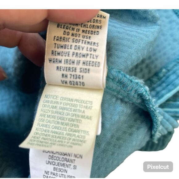 L.L. Bean Women’s 1X Corduroy Shirt Jacket Teal Green Button Front Shacket 1X - Picture 3 of 10